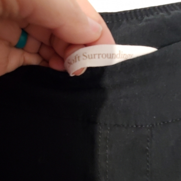 𝅺SOFT Surroundings Black Stretchy Dress Pants - Picture 2 of 8